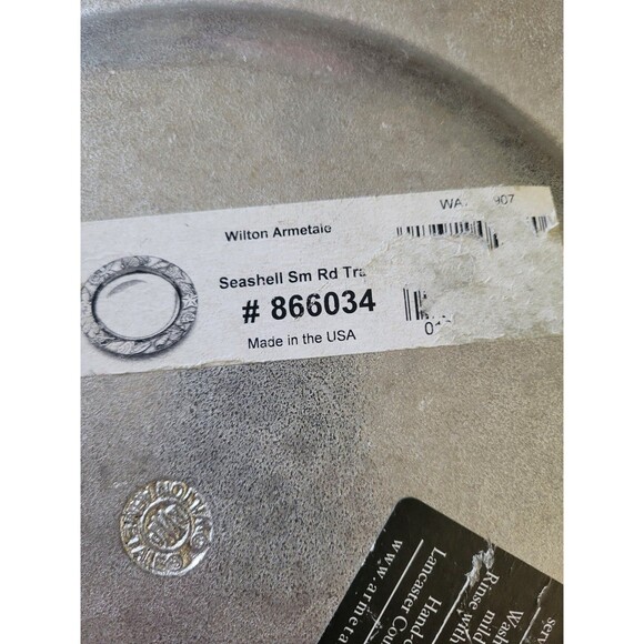 Pewter USA Wilton Armetale Seashell Cheese Board - Picture 6 of 6